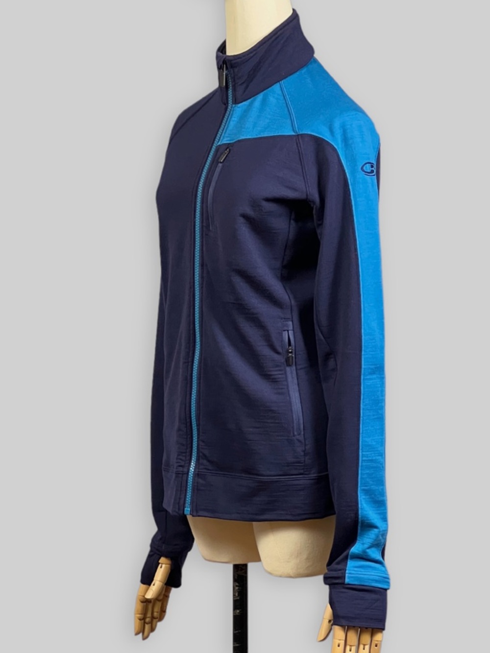 Icebreaker Sz Med Carve Mid-Layer Full-Zip Merino Wool Size Medium - Picture 3 of 13